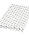 10 stuks 20x10 Kabelgoot met tape - Wit, 20x10mm, lengte 2m