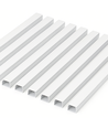 10 st. 40x25 Kabelgoot met tape - Wit, 40x25mm, Lengte 2m