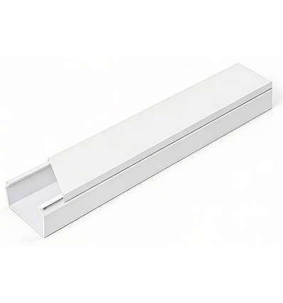 60x40 Kabelgoot met tape - Wit, 60x40mm, Lengte 2m