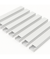 10 stuks 60x40 Kabelgoot met tape - Wit, 60x40mm, Lengte 2m