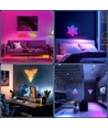 6 st. RGBIC Diamant Wandlamp - complete set met 6 panelen