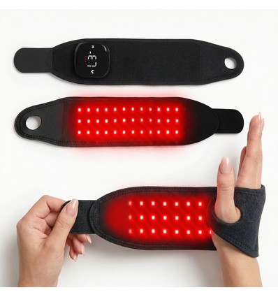 Lichttherapie bandage voor pols en handen - Infrarood, met batterij, polssteun