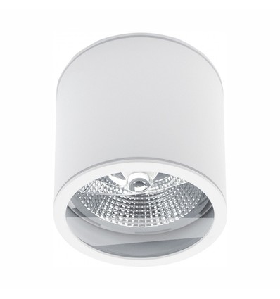 Plafondlamp AR111, GU10 - IP44, wit, aluminium, opbouw, zonder lichtbron