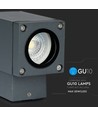 Vt-841 wandlamp GU10 - donkergrijs (naar beneden)