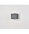 6W CUBIC PRO wandlamp - IP65, antracietgrijs, doorverbindbaar, verstelbaar, vierkant, up/down, binnen / buiten, incl. lichtbron