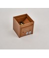6W CUBIC PRO wandlamp - IP65, corten kleur, doorlusbaar, verstelbaar, vierkant, op/af, binnen/buiten, incl. lichtbron