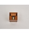 6W CUBIC PRO wandlamp - IP65, corten kleur, doorlusbaar, verstelbaar, vierkant, op/af, binnen/buiten, incl. lichtbron
