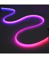 5m buiten RGBIC Neon LED strip - 2 meter kabel, 10W/m, 576 LED per meter, 24V, IP67