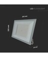 Vt-44109 LED-projector 100W - 4000K, wit behuizing
