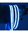 10m 9W/m Lichtblauwe COB-LED strip - 24V DC, IP20, 320 LED/m