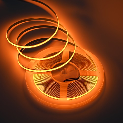 10m 9W/m Oranje COB-LED strip - 24V DC, IP20, 320 LED/m