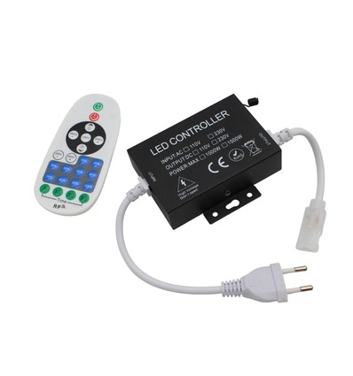 230V draadloze dimmer - Incl. eindkap, voor 230V (Slim COB), geheugenfunctie, max. 80 m