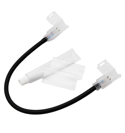30 cm waterdicht koppelstuk voor 230V LED-strip (Slim COB) - Perfect voor hoeken, palen enz., 230V