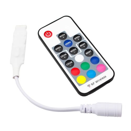 Mini RGB-controller incl. afstandsbediening - 12V (72W), 24V (144W)