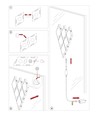 9 st. RGBIC Diamant Wandlampen - complete set met 9 panelen