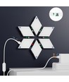 9 st. RGBIC Diamant Wandlampen - complete set met 9 panelen