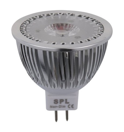 GU5.3 4W LED lamp, 12V - 350lm, MR16, 2700K
