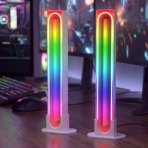2 st. RGBIC infinite ambient light bar wit - 24cm, Bluetooth, 5W