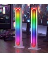 2 st. RGBIC infinite ambient light bar wit - 24cm, Bluetooth, 5W
