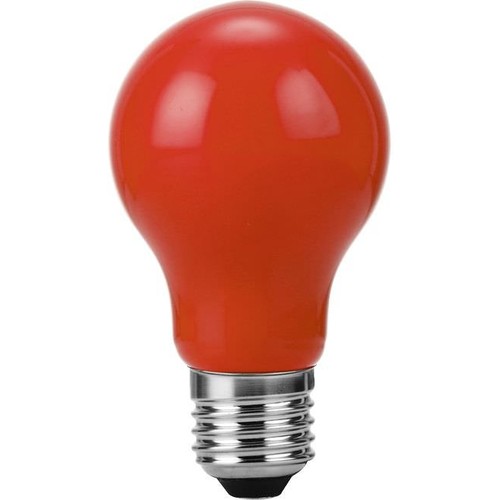 E27 1W LED filament lamp - A60, Rood, Party Colour Premium