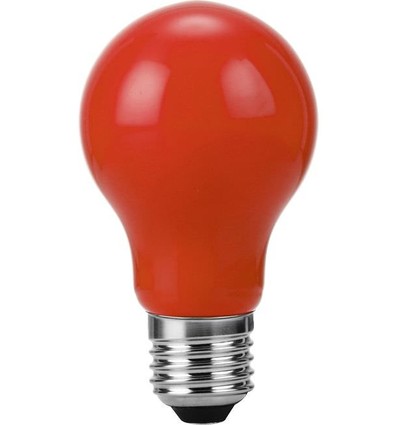 E27 1W LED filament lamp - A60, Rood, Party Colour Premium