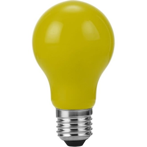 E27 1W LED filament lamp - A60, Geel, Party Colour Premium