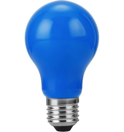 E27 1W LED filament lamp - A60, blauw, Party Colour Premium