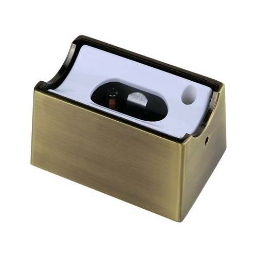 S14d fitting geborsteld messing - Metalen behuizing, voor S14d lichtbronnen