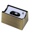S14d fitting geborsteld messing - Metalen behuizing, voor S14d lichtbronnen