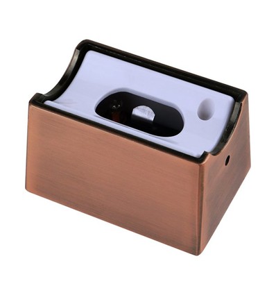 S14s fitting set in rood brons, 2 stuks - Metalen huls, voor S14s LED buizen