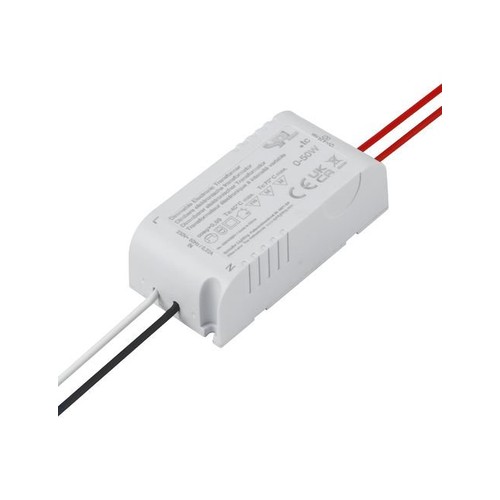 50W / 12V AC dimbare elektronische transformator - 0-50W, IP20