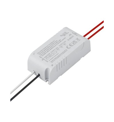 50W / 12V AC dimbare elektronische transformator - 0-50W, IP20