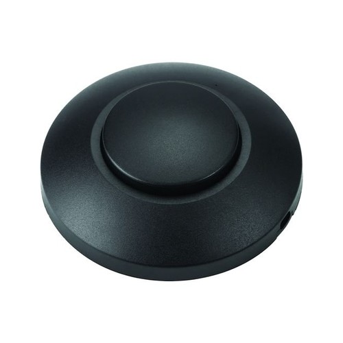 Vloerdimmer voor LED, 0-100W - Pushdimmer, fase-afsnijding, zwart