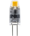 G4 1W COB LED lamp, 12V - 100lm, dimbaar, 2700K, helder glas