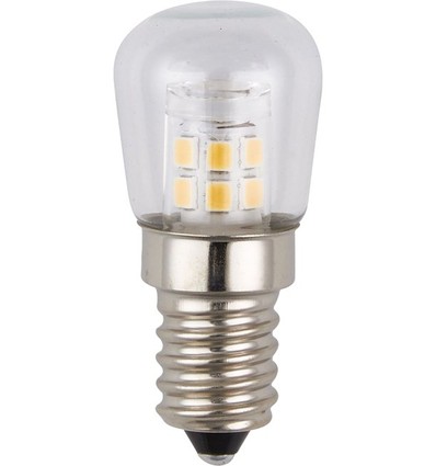 E14 2W LED koelkastlampje - 5,1cm, helder, 2700K