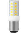 BA15d 3,5W LED buis - 5,2cm, 380lm, helder glas, 3000K