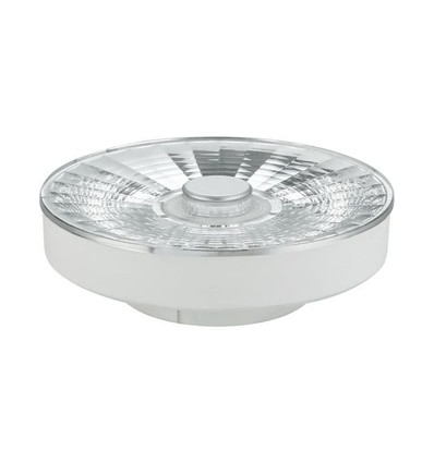 GX53 10W dimbare LED lamp - 820lm, 30°, 3000K, helder glas