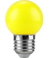E27 1W LED Kogellamp - G45, Geel, 50lm, Party Colour