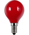 E14 1W LED Kogellamp - G45, Rood, Party Colour Premium