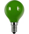 E14 1W LED Kogellamp - G45, Groen, Party Colour Premium