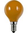 E14 1W LED Kogellamp - G45, Oranje, Party Colour Premium