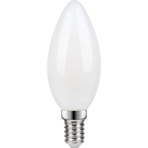 E14 3W dimbare LED kaarslamp - C35, mat glas, 2700K, filament