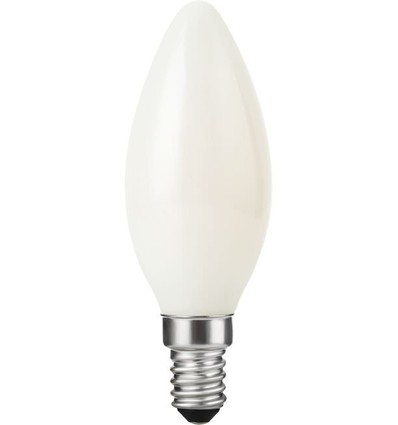 E14 4W dimbare LED kaarslamp - DimToWarm, 2000-2700K, opaal glas, filament