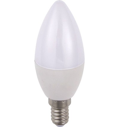 E14 5W dimbare LED kaarslamp - C35, 470lm, opaal glas, 2700K