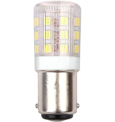 BA15d 3W LED buislamp - 4,5cm, 250lm, helder glas