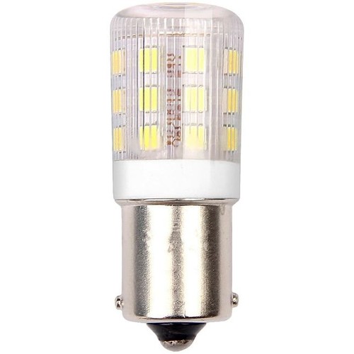 BA15s 3W LED buislamp, 10-24V - 4,5cm, 250lm, helder glas, warm wit
