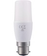 B22d 8W LED lamp - 11,8cm, 95-265V, opaal glas, 810lm, 3000K