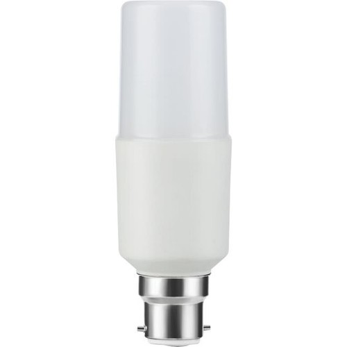 B22d 9W LED lamp - 12,5cm, 95-265V, 1180lm, opaal glas, 3000K