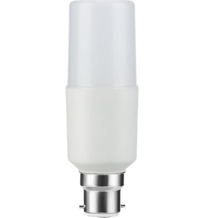 B22d 9W LED lamp - 12,5cm, 95-265V, 1180lm, opaal glas, 3000K
