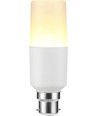 B22d 9W LED lamp - 12,5cm, 95-265V, 1180lm, opaal glas, 3000K